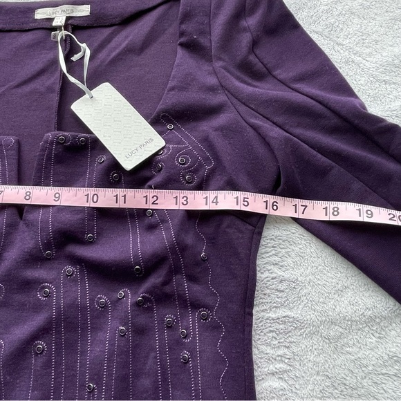 NWT Lucy Paris Beaded Dress - Picture 5 of 9